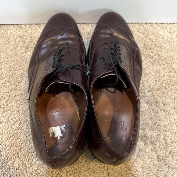 Allen Edmonds Chester Shoes Mens Size 11 Brown Leather Wingtip Brogue Oxford USA main image 4